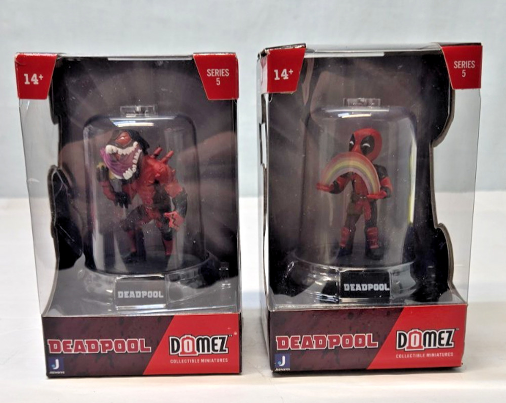 Domez - Marvel Deadpool 30 Years - Lot of 2 Venompool & deadpool rainbow Figures